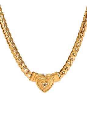 18K Gold Plated Heart Necklace